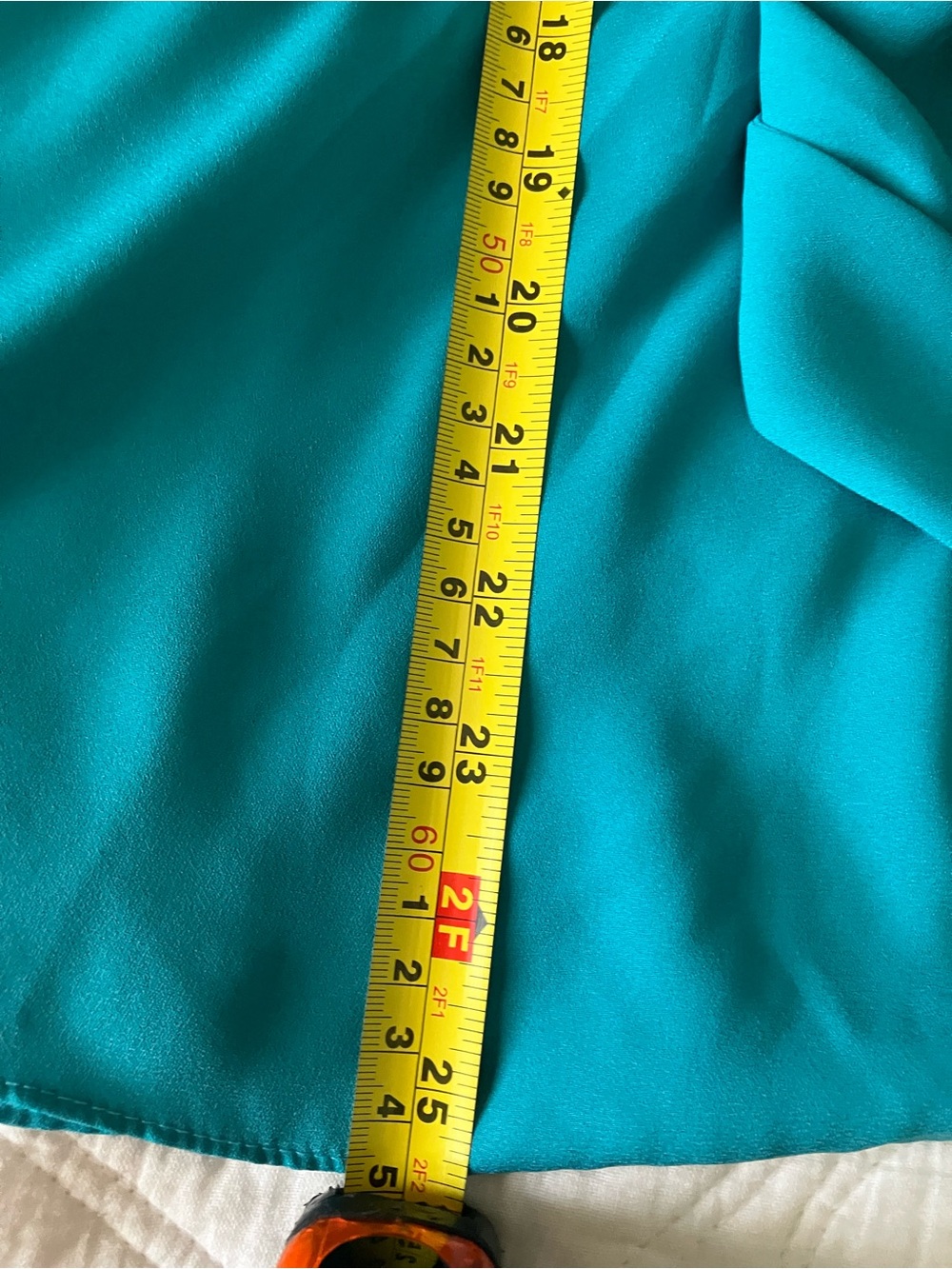 BOLD elements Teal Tie-Front Blouse - Picture 7 of 9